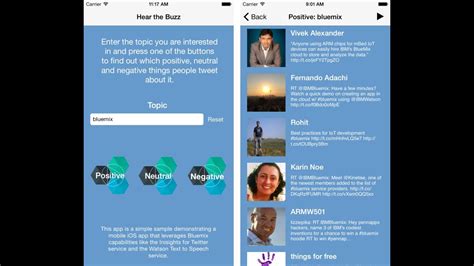 Looking to keep a digital journal of all of your memories made so far this year and even upcoming with the holidays? Hear the Buzz - iOS App using Twitter and Watson Services ...