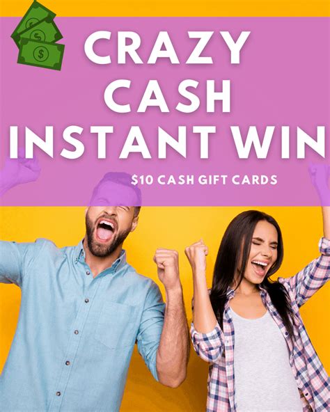 Many instant sweepstakes challenge you to play a game, flip a coin, or pick a chest that actually contains. Crazy Cash Instant Win • Steamy Kitchen Recipes Giveaways