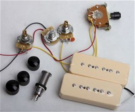 Electric guitar pickups & pickup covers. Flaxwood P90 Wiring Kit - Guitar bodies and kits from BYOGuitar