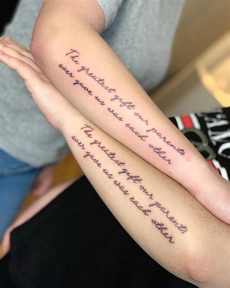 Tattoos are a great way to show your. 60 Brother-Sister Tattoos For Siblings Who Are the Best of ...