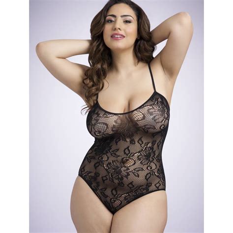 Patterning and cutting out the fur. Lovehoney Plus Size Crotchless Lace Spaghetti Strap Body ...