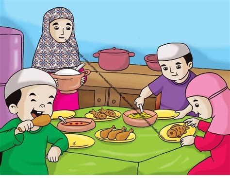 Jasa ilustrasi gambar cbm studio wa 0815 6148 165. Gambar Memasak Bersama Keluarga Kartun - retorika