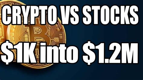 People get nervous when things a large volume of crypto is being sold. CRYPTO VS STOCKS - $1K into $1.2M REAL NUMBERS - YouTube