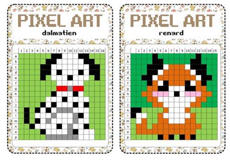 Grille pixel art a imprimer. Pixel Art Facile A Imprimer - Dessin Facile Pour les Enfants