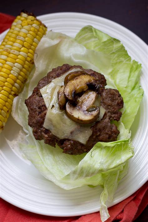 Mushroom veggie burger made with sautéed mushrooms. Mushroom Burger | The Diet Diva