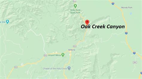 Arizona state route 64 (just before you get to flagstaff) takes you to the south rim of the grand canyon. Where is Oak Creek Canyon (AZ 89A)? How far is Oak Creek ...