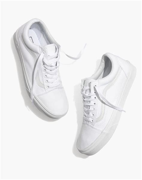 Featuring vans iconic side stripe. Vans® Unisex Old Skool Lace-Up Sneakers in Canvas and ...