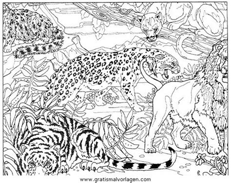 Disegni gratis da colorare e stampare. tiger 05 gratis Malvorlage in Tiere, Tiger - ausmalen