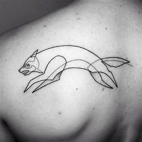 A cool looking small seasonal moon tattoo designs that would look great on any part of the body. 40 Continuous Line Tattoo Ideas For Men - Simplistic Designs