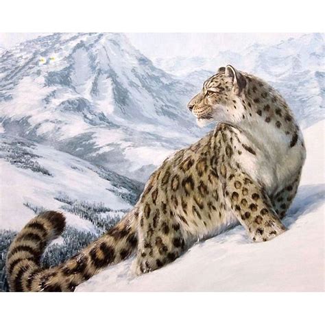 The snowbound painting originally painted by john atkinson grimshaw can be yours today. Snow Leopard - Animals Paint By Number | Paint by Number ...