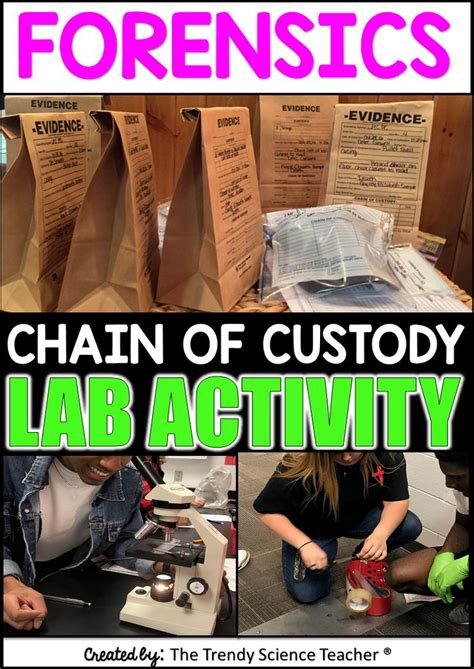 So important in computer forensic investigations is the chain of evidence. Forensics Lab Activity: Chain of Custody and Evidence ...