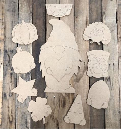 Blank Gnome Door hanger w/ switches | Etsy in 2020 | Wood cutouts ...