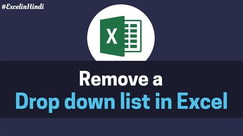 The most common (and my personal favorite) is a data validation dropdown. Remove Drop Down list | 【 Delete Drop Down list 】 | MS ...