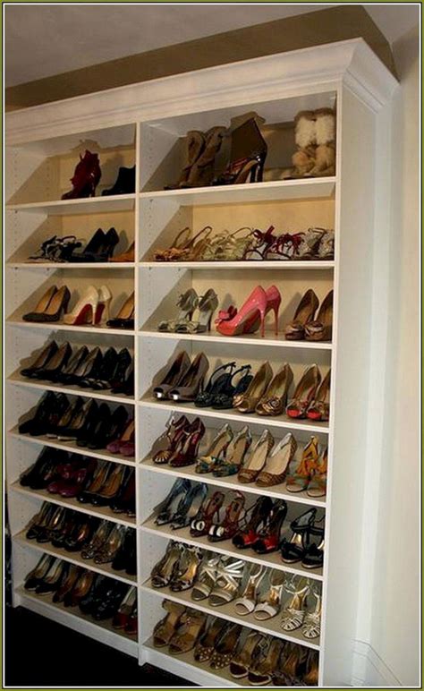 The closet rod on the left has ample room for long dresses. Easiest 10 DIY Shoe Shelf Design Ideas You Could Make ...