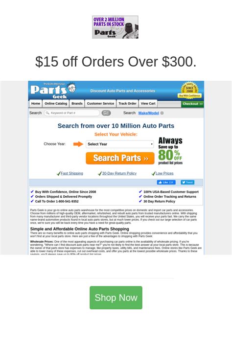 Best deals and coupons for Parts Geek | Geek stuff, Coupons, Outdoor ...