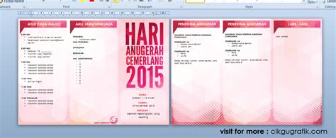 Buku program hari anugerah 2018 (2). Buku Program Anugerah Cemerlang 2015 / v2 | KOLEKSI GRAFIK ...