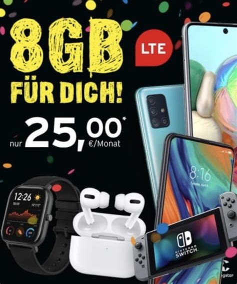 Auf der handykarte befindest sich ein startguthaben von bis zu 15 €. 8GB LTE Congstar Allnet Flat ab 25€ in 2020 | Handyvertrag ...