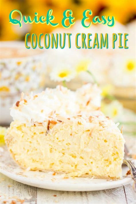 Let the pie cool completely, then remove. This quick & easy No Bake Coconut Cream Pie is so light ...