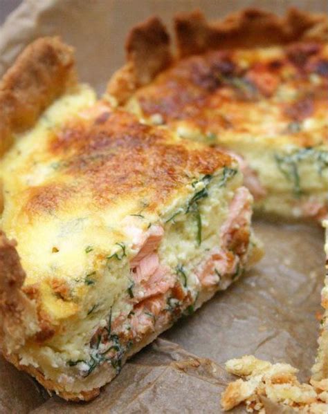 In a small bowl, whisk together soy sauce, olive. Salmon Recipe Easy Oven Bake Quiche - Salmon Spinach ...