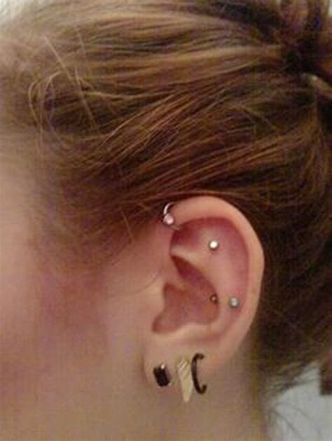 You can choose a single, double of triple conch piercing. Inner & Outer Conch Piercing (24) | Nose jewelry, Outer ...