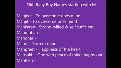 The name you give to your female tabby cat should say a lot about them. Sikh baby boy names starting with M - Modern and unique ...