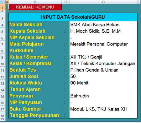 Uji kompetensi keahlian tahun pelajaran 2018/2019 soal ujian praktik kejuruan satuan pendidikan : Soal Ukk Akuntansi 2019 Kisi Kisi - Soal Kita