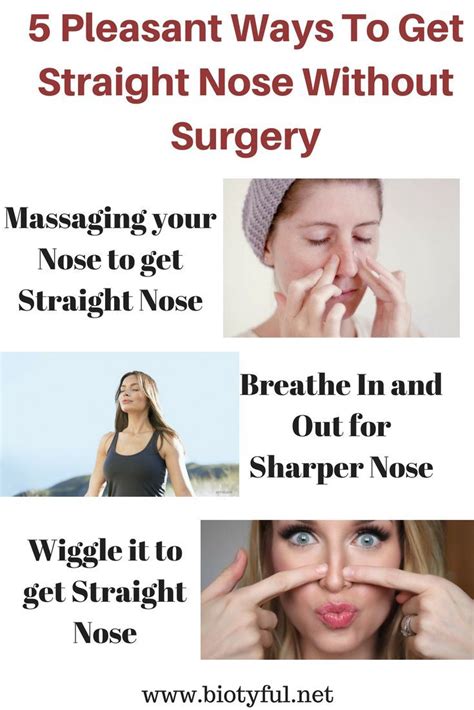 How do you make your nose thinner? 5 Pleasant Ways To Get Straight Nose Without Surgery ...