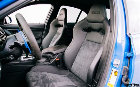 Inside it features the same seats and pedal box from the m6 gt3. Yas Marina Blue BMW M3 gets some racing upgrades