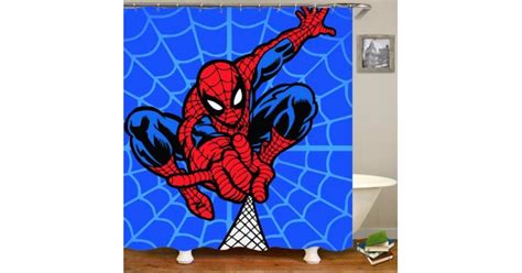 The fabric is ultra plush. 3D Spiderman Bathroom Shower Curtain