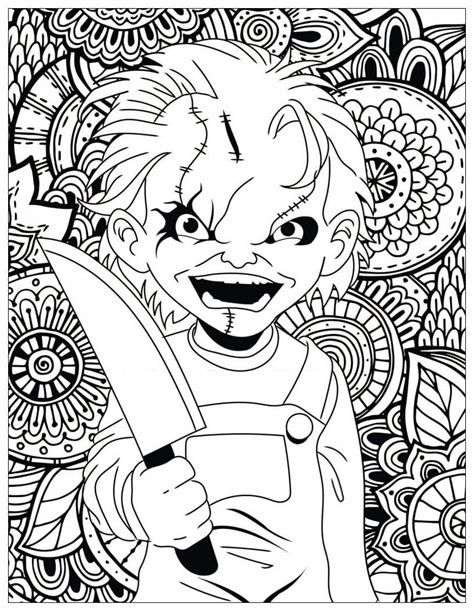 Coloring pages for kids of all ages. Chucky Coloring Pages - Free Printable Coloring Pages for Kids