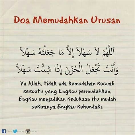 Untuk memudahkan anda, akan saya contoh kan demikian. Doa Memudahkan Urusan | Kutipan motivasi, Kekuatan doa ...