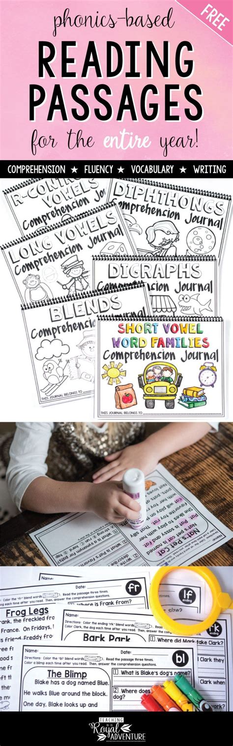 Comprehension strategies for english language learners: FREE Phonics-Based Reading Passages for the Entire Year - Homeschool Giveaways | Phonics based ...