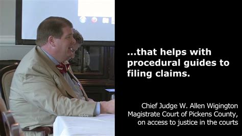 Jurisdictions of the magistrates court and their powers. Chief Magistrate Judge Allen Wigington on access to ...