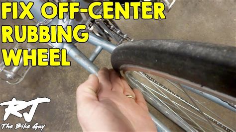 To fix the rubbing, follow these 5 easy steps. Fix Rear Bike Wheel - Off Center/Rubbing Frame - YouTube ...