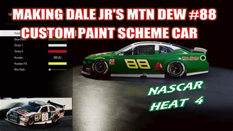 Instagram's main nascar / srx paint scheme source for 4 years! MAKING DALE JR'S #88 MTN DEW CUSTOM PAINT SCHEME CAR ...