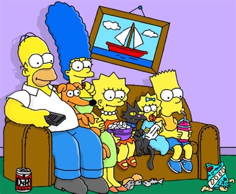 A série é uma paródia satírica do estilo de vida da classe média dos estados unidos, simbolizada pela família protagonista. Os Simpsons - Desenho de 4leff - Gartic