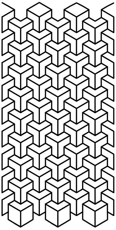 Circles, lines, triangles, cubes and other shapes became a favorite design for many people. Parttern Cube | Geometric pattern inspiration, Geometric ...