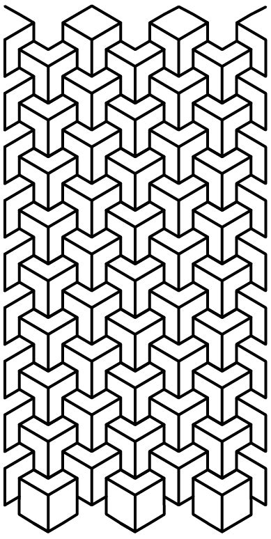 Circles, lines, triangles, cubes and other shapes became a favorite design for many people. Parttern Cube | Geometric pattern inspiration, Geometric ...