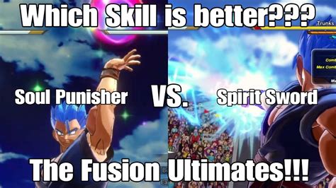 A page for describing awesome: Dragon ball Xenoverse 2 Skill Test Spirit Sword Vs. Soul Punisher?!!! - YouTube
