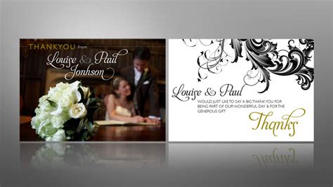 I had the pleasure of designing the thank you cards for my friends wedding! Thank You Cards & Invitations | Wedding | Baby ...