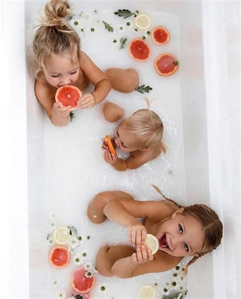 Babies and toddlers generally prefer a much cooler tub than you probably do. Grapefruit Cottage! image by Kathy Jean in 2020 | Baby ...