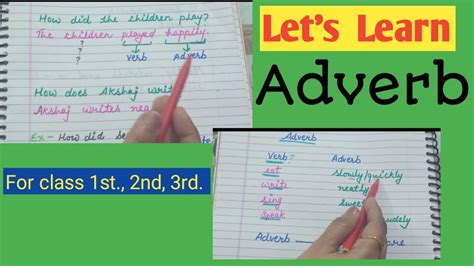 In this video i have discussed about an important topic of english grammar for h.s 2nd year students which is notice writing. Adverbs for class 1st, 2nd 3rd || English grammar for kids ...