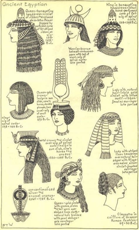 In iconography, both men and women wore wigs. Ancient Egyptian Hairstyles For Women - Wavy Haircut