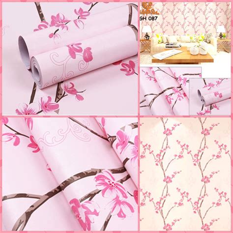 Bikin kamu mupeng pengin ke bunga sakura dari kantong kresek #1. Wallpaper stiker stiker dinding ukuran 45cm x 10 meter ...