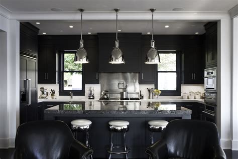 Crisp, white walls also work well to reflect the light. 10+ Kitchens with Black Appliances in Trending Design ...