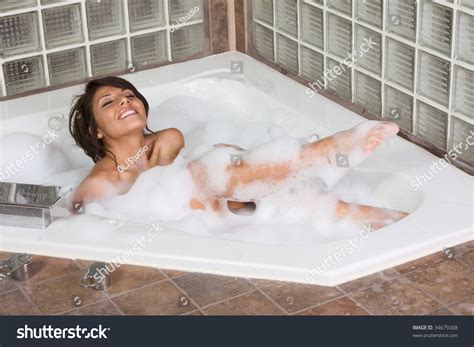 How do we know they're the hottest? Bathtub Sensual Sexy Female Relaxing In Hot Tub Bath With ...