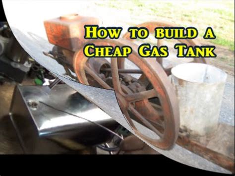 Another and more popular way to remove all the fuel from the gas tank is from the fuel lines while the tank is still connected with the bike. how to build a Cheap Gas Tank - YouTube
