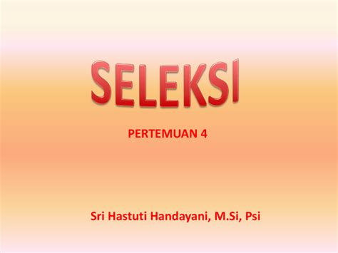 Pio penting untuk dipelajari oleh calon sarjana psikologi karena ilmu pio akan membantu calon sarjana psikologi untuk memahami. Psikologi Industri dan Organisasi Pertemuan 4