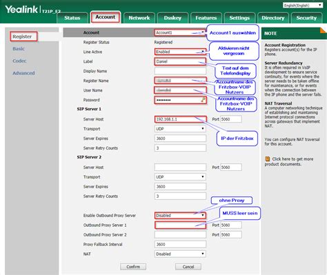 620 using 620 also for display name, account name. Fritzbox 7490 Bedienungsanleitung