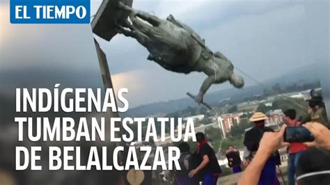 En colombia, sebastián de belalcázar funda la aldea de popayán. Indígenas Misak derrumban una estatua en Popayán - Otras ...